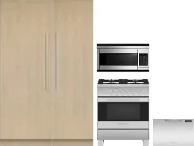 5 Piece Package Includes Refrigerator, Freezer, Range, Microwave And Dishwasher